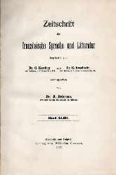 Zeitschrift fr franzsische Sprache und Literatur  Band 43(Abhandlungen,Referate und Rezensionen)in 2 Bnden 