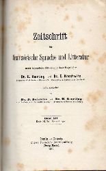 Zeitschrift fr franzsische Sprache und Literatur  Band 12(Abhandlungen,Referate und Rezensionen) in 1 Band 