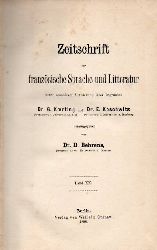 Zeitschrift fr franzsische Sprache und Literatur  Band 20(Abhandlungen,Referate und Rezensionen) in 1 Band 