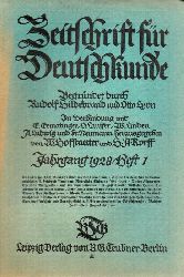 Zeitschrift fr Deutschkunde  42.Jg.1928.Hefte 1,2,4 bis 11 (9 Hefte) (Hefte 3 und 12 fehlen) 