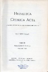 Helvetica Chimica Acta  Volumen XXXIV.1951.Pars I und II(2 Bnde) 