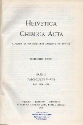 Helvetica Chimica Acta  Volumen XXXI.1948.Pars I und II(2 Bnde) 