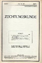 Deutsche Gesellschaft fr Zchtungskunde (Hsg.)  Zchtungskunde 7. Band 1932 Heft 1 bis 12 (12 Hefte) 