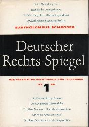 Schrder,Bartholomus (Hsg.)  Deutscher Rechtsspiegel.Band 1 und 2 