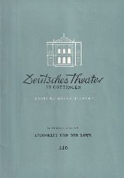Deutsches Theater in Gttingen  Deutsches Theater in Gttingen Spielzeit 1957/58 VIII.Jahr Heft 116 