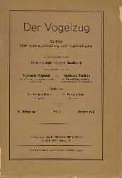 Der Vogelzug  Der Vogelzug 2.Jahrgang 1931 Heft 1 bis 4 (4 Hefte) 