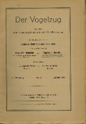 Der Vogelzug  Der Vogelzug 6.Jahrgang 1935 Heft 1 bis 4 (4 Hefte) 