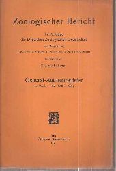 Apstein,C. (Hsg.)  Zoologischer Bericht General-Autorenregister fr Band 1-25 (1922-1933) 
