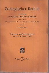 Apstein,C. (Hsg.)  Zoologischer Bericht General-Autorenregister fr Band 26-50 (1931- 