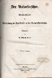 Sklarek,Wilhelm (Hrg.)  Der Naturforscher 3.Jahrgang 1870 Hefte 1-52 (1 Band) 