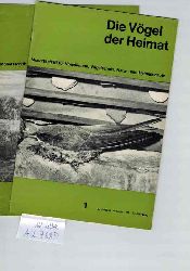 Die Vgel der Heimat  33.Jahrgang 1962/63 Hefte 1 bis 12 (12 Hefte) 