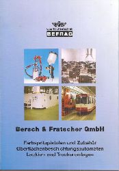 Bersch & Fratscher GmbH  Zwei Kataloge ber Farbspritzpistolen und Zubehr mit Preislisten 2007 