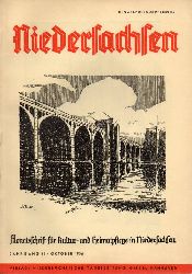 Niedersachsen Monatsschrift für Kultur-  Niedersachsen 41.Jahrgang 1936 Heft Oktober 