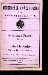 Kerler,Heinrich  Antiquariats-Katalog Nr. 446 