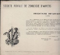 Societe Royale de Zoologie dAnvers  Inventaire Botanique 1973 