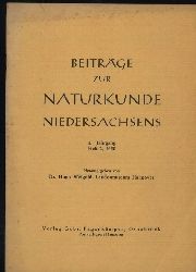 Weigold,Hugo Landesmuseum Hannover  Beitrge zur Naturkunde Niedersachsens 3.Jg.Heft 2(1950) 