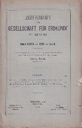 Gesellschaft fr Erdkunde zu Berlin  Zeitschrift der Gesellschaft fr Erdkunde zu Berlin Band XXXVI - 1901 