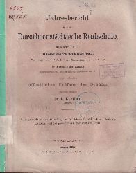 Kleiber,L.  Jahresbericht ber die Dorotheenstdtische Realschule 