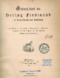 Vaterlndisches Museum in Braunschweig  Gedenkblatt an Herzog Ferdinand zu Braunschweig und Lneburg 