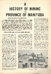 Manitoba  A History of Mining in the Province of Manitoba 