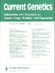 Current Genetics  Current Genetics Volume 20, 1991 Nr. 1-2 bis 6 (5 Hefte) 