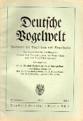 Deutsche Vogelwelt  Deutsche Vogelwelt 69.Jahrgang 1944 Heft 2 (1 Heft) 