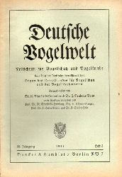 Deutsche Vogelwelt  Deutsche Vogelwelt 68.Jahrgang 1943 Heft 2 (1 Heft) 