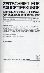 Zeitschrift fr Sugetierkunde  Volume 43.1978 (International Journal of Mammalian Biology) 