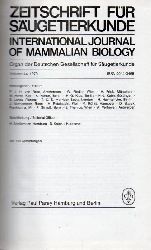 Zeitschrift fr Sugetierkunde  Volume 44.1979 (International Journal of Mammalian Biology) 