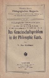 Breitinger,Max  Das Gemeinschaftsproblem in der Philosophie Kants 