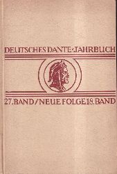 Deutsches Dante Jahrbuch  27.Band 1948.Neue Folge 18.Band 