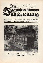 Nordwestdeutsche Imkerzeitung  Nordwestdeutsche Imkerzeitung 2.Jahrgang 1950 Heft Nr. 6 
