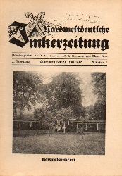 Nordwestdeutsche Imkerzeitung  Nordwestdeutsche Imkerzeitung 2.Jahrgang 1950 Heft Nr. 7 