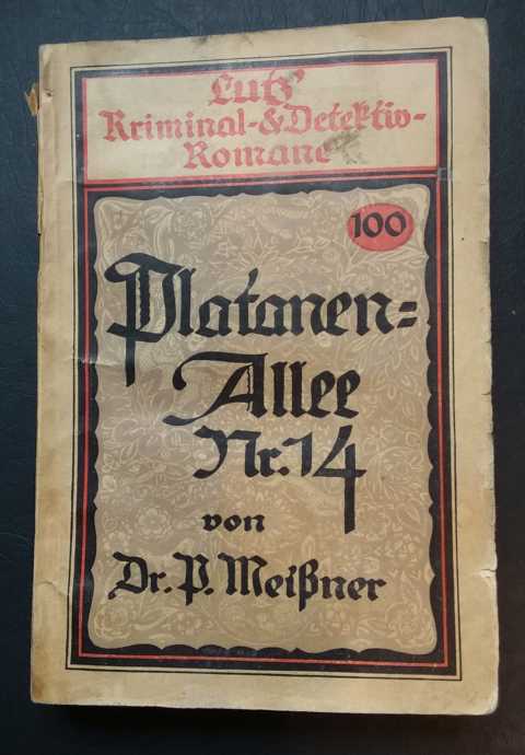 Meißner , Dr. P.   Platanenallee Nr. 14  