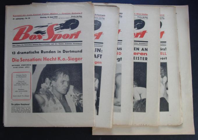 Hrsg. Deutscher Amateur  Box - Verband  und Bund Deutscher Berufsboxer    Der  Boxsport   1955  12 = Einzelverkauf möglich , siehe Beschreibung  !   