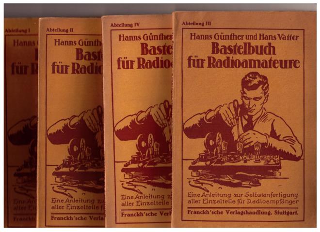 Günther, Hans  und Vatter, Hans    Bastelbuch für Radioamateure - 4 Broschuren  