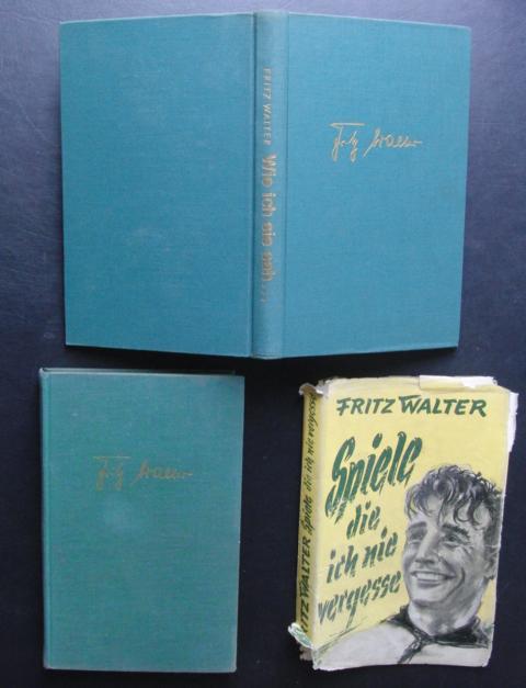Walter, Fritz    Wie ich sie sah   + " Spiele die ich nie vergesse " ( 2 Bücher ) Einzelverkauf möglich 