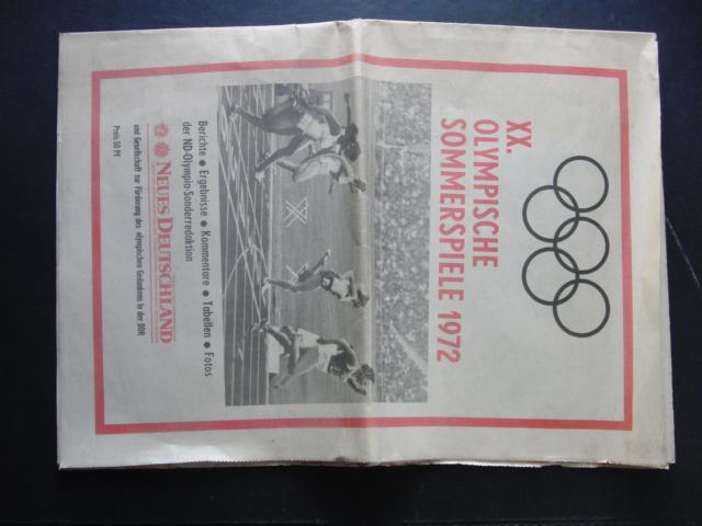 Hrsg. Neues Deutschland   XX Olympische Sommerspiele 1972  