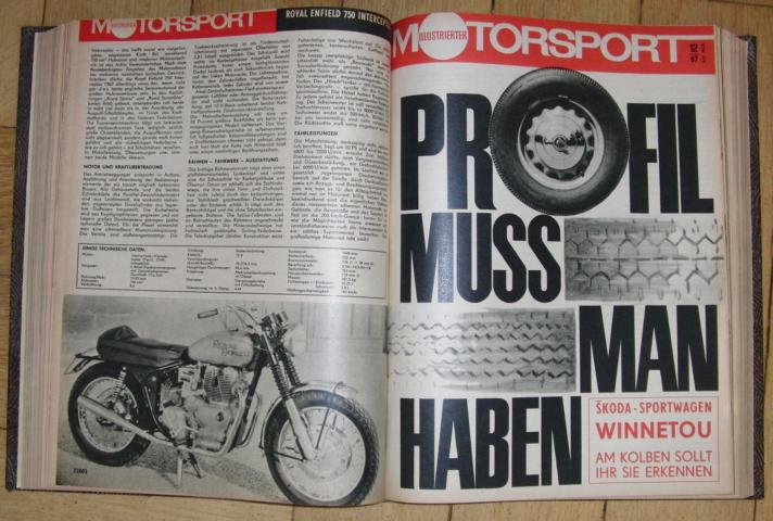 Hrsg. Deutscher Motorsport - Verband der DDR     Illustrierter Motorsport   1967  = vollständiger Jahrgang !   