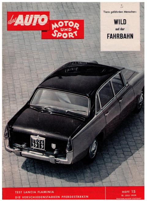 Hrsg. Pietsch , Paul und Dietrich - Troelch , Ernst   Das Auto - Motor und Sport  -  Heft 15 von 1959    
