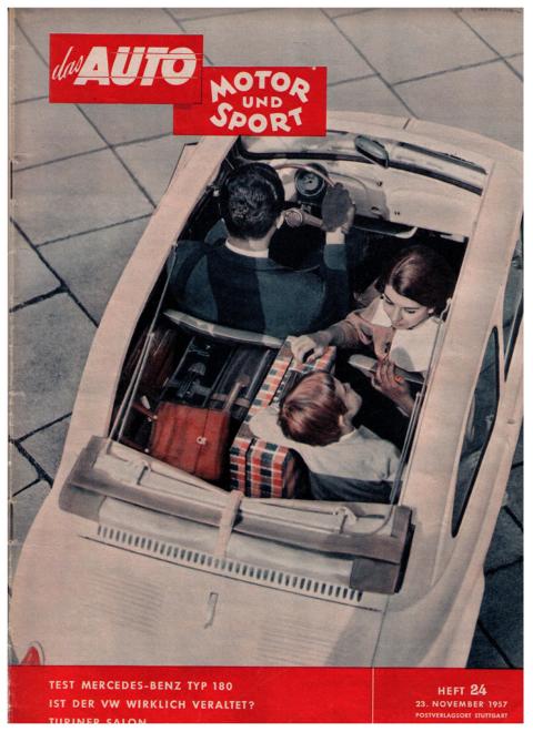 Hrsg. Pietsch , Paul und Dietrich - Troelch , Ernst   Das Auto - Motor und Sport  -  Heft 24 von 1957    