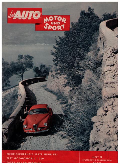 Hrsg. Pietsch , Paul und Dietrich - Troelch , Ernst   Das Auto - Motor und Sport  -  Heft 3 vom 4. Februar  1956    