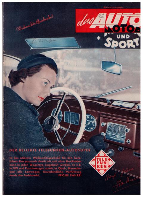 Hrsg. Pietsch, Paul und Dietrich - Troelch, Ernst   Das Auto - Motor und Sport  -  Heft 25 vom 1. Dezember  1951   