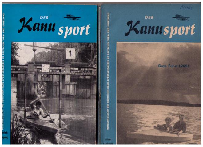 Hrsg.  Deutscher Kanu - Sport - Verband    Der Kanusport  - Mitteilungsblatt des Deutschen Kanu - Sport - Verbandes im Deutschen Turn - und Sportbundes 1964  - 11. Jahrgang vollständig !!  + 1 Zugabe  