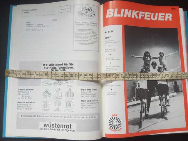 Hrsg. Olympischer Sport - Club Bremerhaven 1972 e.V.   Blinkfeuer - vollständiger Jahrgang 1983 + Zugaben  