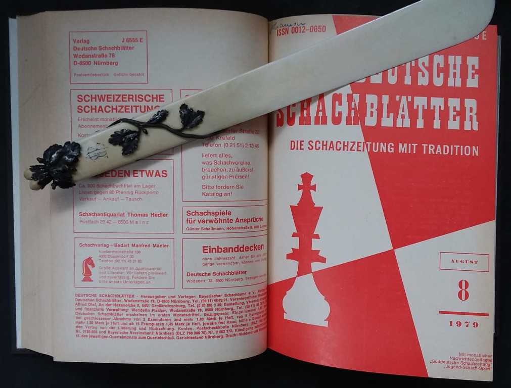 Hrsg.Deutsche Schachblätter   Deutsche Schachblätter - 1979/1980 -  2 vollständige Jahrgänge  