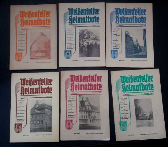 Hrsg.  Rat des Kreises   Weißenfelser Heimatbote - 2. Jahrgang 1958   Heft Januar , Februar , März , April , Novemer und Dezember - Einzelheftverkauf möglich  
