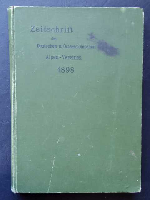 Hess , H.   Zeitschrift der Deutschen und österreischichen Alpenvereins  1898   