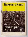 Hrsg " Propaganda- Ausschu fr die Olympischen Spiele 1936 "   Olympia  1936 -  Eine Nationale Aufgabe  - Heft 21 Rudern und Kanu    