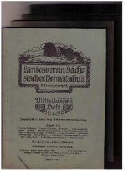 Hrsg. Landesverein Schsischer Heimatschutz  Dresden   Schrift fr Heimatschutz , Volkskunde und Denkmalspflege -   Band  XX  -  vollstndig   